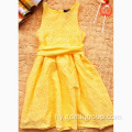 Աղջիկների նոր դեղին ամառային զգեստ Նորաձև արքայադստեր զգեստ